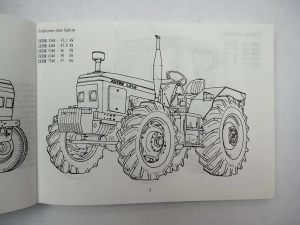 Zetor 3320 4320 5320 6320 7320 3340 bis 7340 Horal Turbo Betriebsanleitung 1996