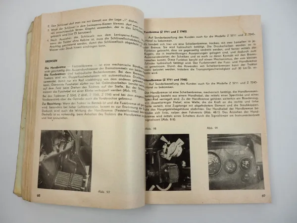 Zetor 5211 5245 6211 6245 7211 7245 7711 7745 Traktor Bedienungsanleitung 1988