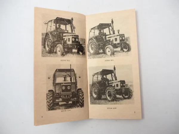 Zetor 5211 5245 6211 6245 7211 7245 Betriebsanleitung Scheckbuch 1984