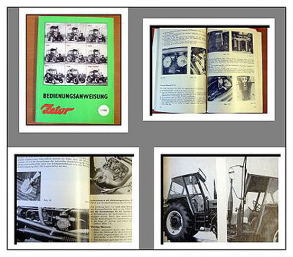 Zetor 5211 bis 7745 Traktor Betriebsanleitung 1986