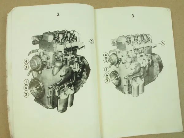 Zetor 5501 4001 3001 2001 Motoren Bildteil Bedienungsanleitung Wartung