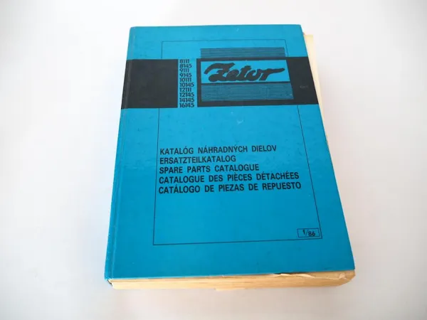 Zetor 8111 8145 9111 9145 10111 10145 12111 12145 14145 16145 Ersatzteilliste 86