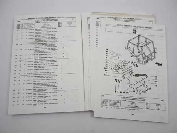 Zetor Z 3321 - 7321 3341 - 7341 Super Turbo Ersatzteilliste Parts List 3/2000