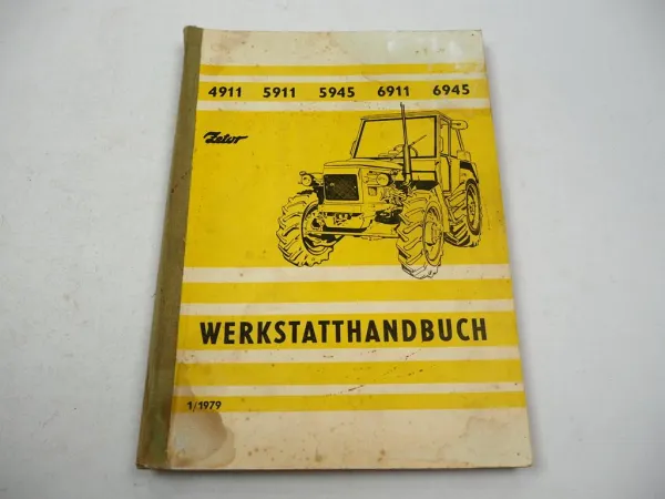 Zetor Z 4911 5911 5945 6911 6945 Traktor Werkstatthandbuch Reparatur 1979