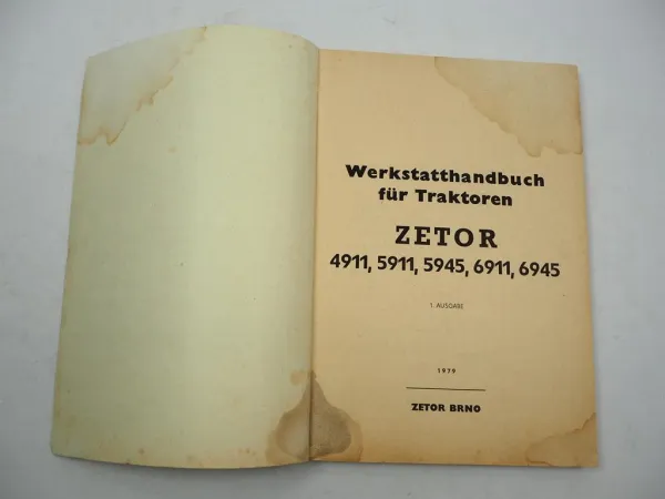 Zetor Z 4911 5911 5945 6911 6945 Traktor Werkstatthandbuch Reparatur 1979