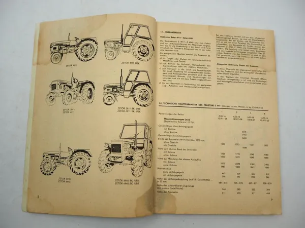 Zetor Z 4911 5911 5945 6911 6945 Traktor Werkstatthandbuch Reparatur 1979
