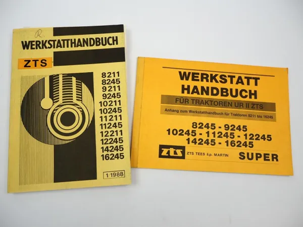 Zetor ZTS 8211 - 12211 8245 - 16245 Super Traktor 2x Werkstatthandbuch 1988/95