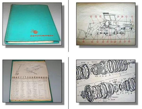 Zettelmeyer Europ KL30 Lader Ersatzteilliste Parts List ca 1960iger Jahre