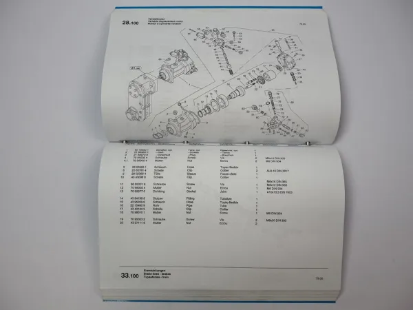 Zettelmeyer LF 802 Ersatzteilliste Spare Parts List Pieces de rechange 1997