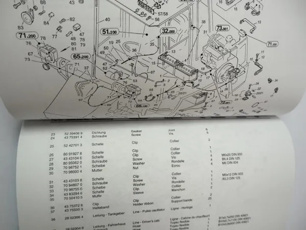 Zettelmeyer LF 802 Ersatzteilliste Spare Parts List Pieces de rechange 1997