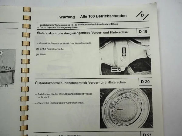 Zettelmeyer ZL 3002 Radlader Bedienungsanleitung Wartungsanweisung 1987