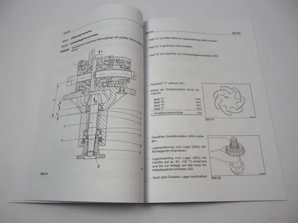 Zettelmeyer ZL 302 Reparatur Gr. 24 Vorderachse Differential Werkstatthandbuch