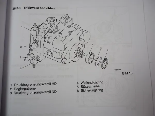 Zettelmeyer ZL 302 Reparatur Gr. 28 Verstellpumpe Hydr. Motor Werkstatthandbuch