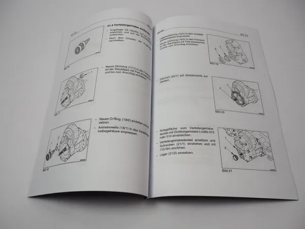Zettelmeyer ZL 302 Reparaturhilfe Gr. 21 Verteilergetriebe Werkstatthandbuch