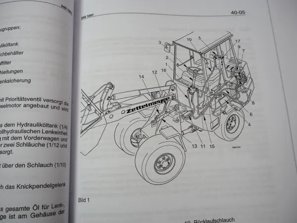 Zettelmeyer ZL 302 Reparaturhilfe Gr. 40 Lenkanlage Lenkung Werkstatthandbuch
