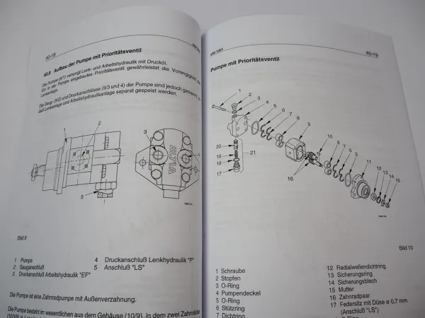 Zettelmeyer ZL 302 Reparaturhilfe Gr. 40 Lenkanlage Lenkung Werkstatthandbuch