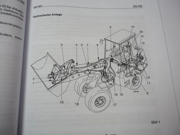 Zettelmeyer ZL 302 Reparaturhilfe Gr. 50 Hydraulische Anlage Hydraulik Werkstatthandbuch
