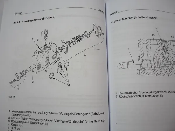 Zettelmeyer ZL 302 Reparaturhilfe Gr. 50 Hydraulische Anlage Hydraulik Werkstatthandbuch