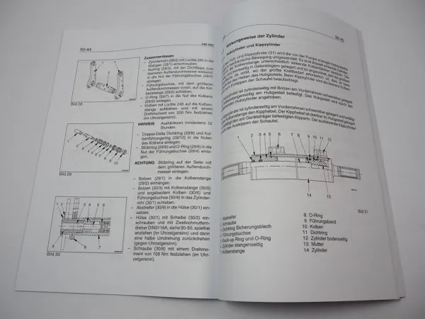 Zettelmeyer ZL 302 Reparaturhilfe Gr. 50 Hydraulische Anlage Hydraulik Werkstatthandbuch