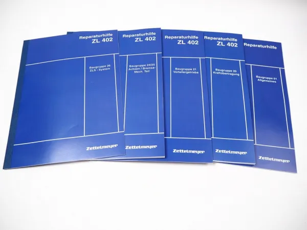 Zettelmeyer ZL 402 Reparaturhilfe Werkstatthandbuch Baugruppe 01, 20-26 Reparaturanleitung