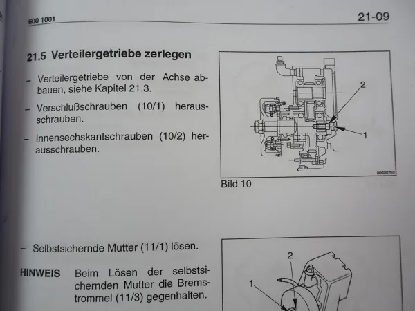 Zettelmeyer ZL 402 Reparaturhilfe Werkstatthandbuch Baugruppe 01, 20-26 Reparaturanleitung