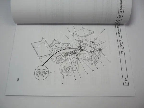 Zettelmeyer ZL 502 602 S/Si B/C Reparaturhilfe Lenkanlage Werkstatthandbuch