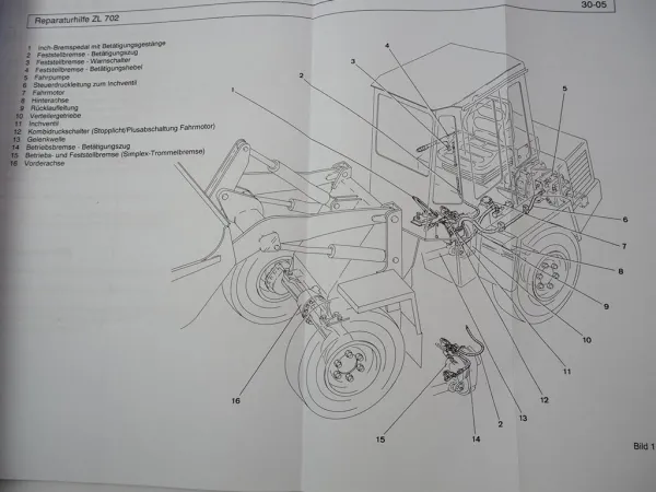 Zettelmeyer ZL 702 Reparaturhilfe Gr. 30 Bremsanlage Bremsen Werkstatthandbuch