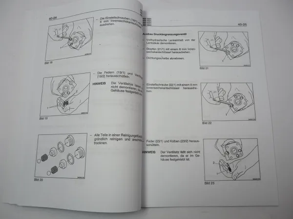 Zettelmeyer ZL 802 802i S Si Reparaturhilfe Gr. 40 Lenkanlage Lenkung Werkstatthandbuch