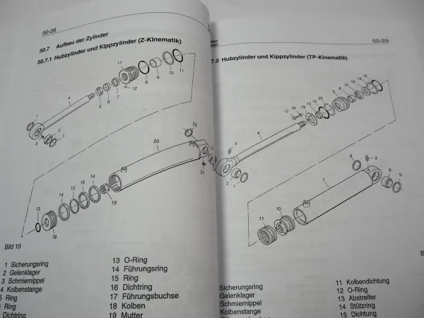 Zettelmeyer ZL 802 802i S Si Reparaturhilfe Gr. 50 Hydraulische Anlage Hydraulik Werkstatthandbuch