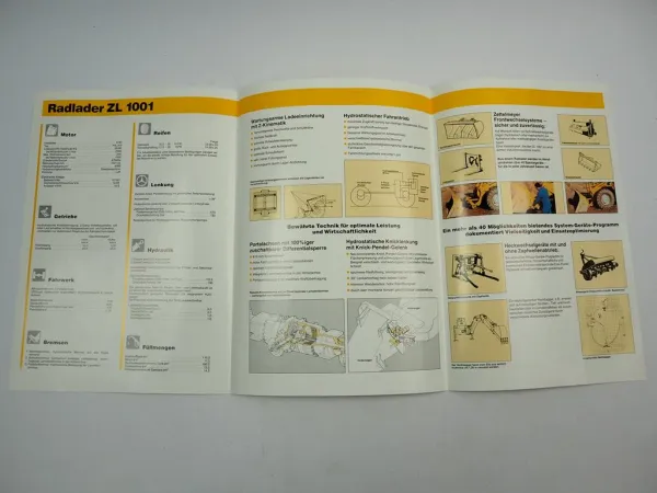 Zettelmeyer ZL1001 Radlader Prospekt 1989