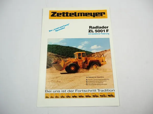 Zettelmeyer ZL5001F Radlader mit Deutz Motor Prospekt 1988