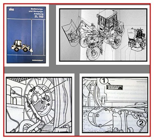 Zettelmeyer ZL702 Lader Bedienungsanleitung Bedienung Wartung 1994