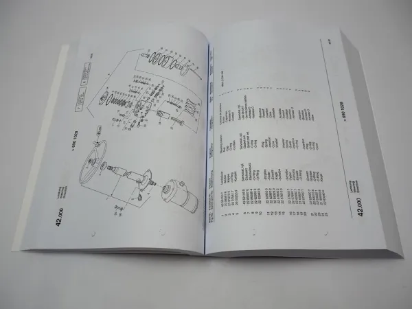 Zettelmeyer ZL802 S Si Radlader Ersatzteilliste Spare Parts List Pieces de rechange 1997
