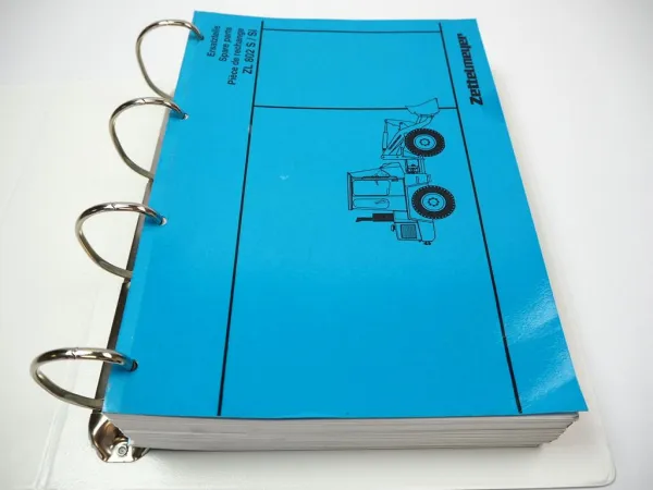 Zettelmeyer ZL802 S Si Radlader Ersatzteilliste Spare Parts List Pieces de rechange 1997