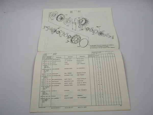 ZF 2HL 100 Achsverteilergetriebe Ersatzteilliste Liebherr Parts List 09/1991
