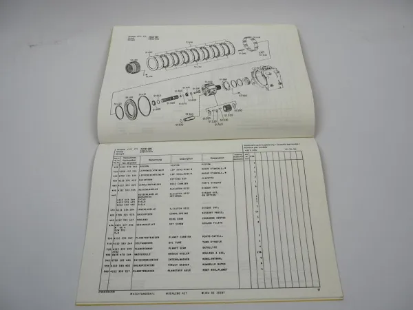 ZF 3AVG 210 Achsverteilergetriebe Ersatzteilliste Liebherr Parts List 10/1990