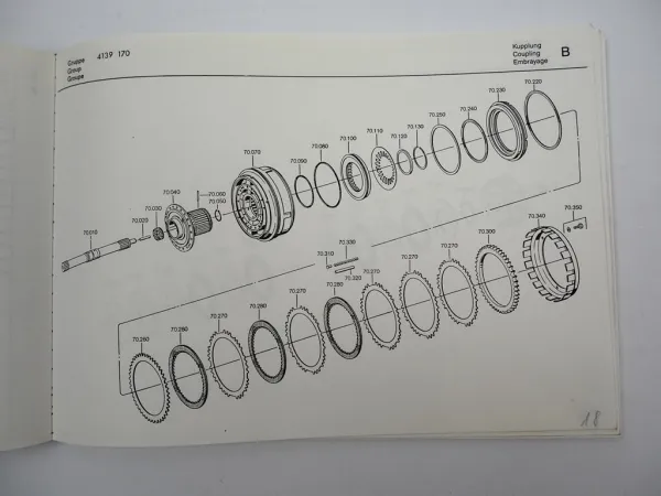 ZF 4 HP 500 Ecomat Getriebe Ersatzteilliste Mercedes Benz NAW Parts List 02/1991