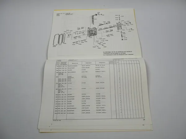ZF 4 WG-200 Hydromedia Getriebe Ersatzteilliste Zettelmeyer Case Kaeble 11/1991