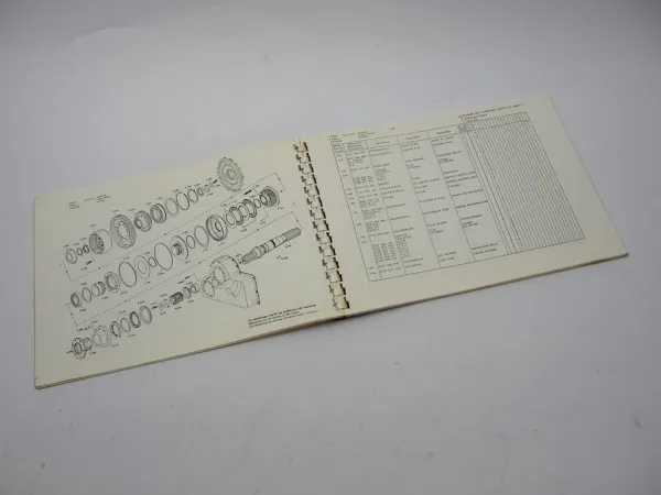 ZF 4 WG 65 II Getriebe Ersatzteilliste Kaelble Schopf Menck Hambrock Parts List