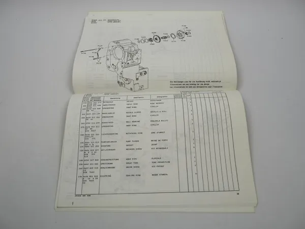 ZF 4WG-180 Hydromedia Getriebe Ersatzteilliste Kaelble-Gmeinder Parts List 07/92