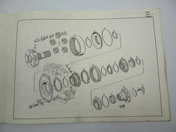 ZF 5 S-90 GP Synchroma Getriebe Ersatzteilliste Daimler-Benz Parts List 08/1977