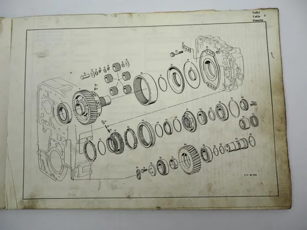 ZF 5 S-90 GPA Synchroma Getriebe Ersatzteilliste Daimler-Benz Parts List 01/1977