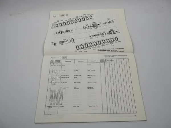 ZF 6 WG-200 Getriebe Ersatzteilliste Potain Poclain Faun O&K Parts List 07/1991