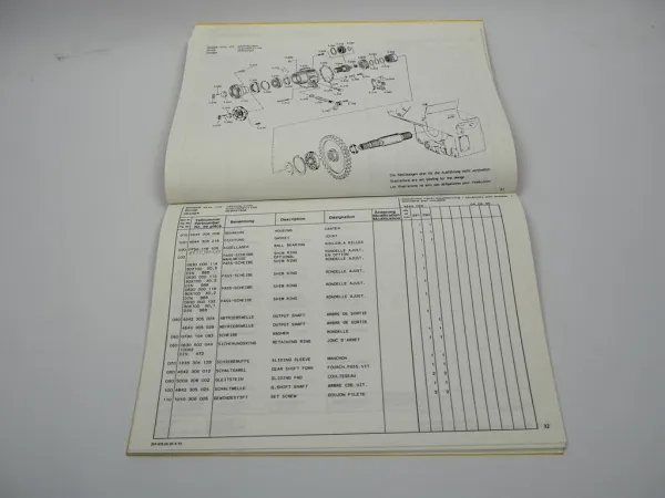 ZF 6 WG-200 Getriebe Ersatzteilliste Potain Poclain Faun O&K Parts List 09/1995