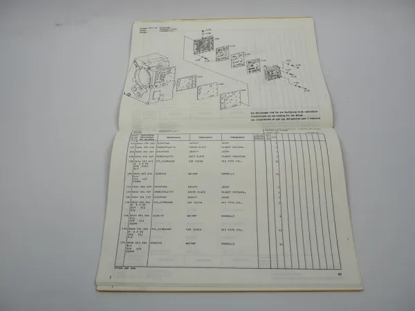 ZF 6 WG-201 Hydromediagetriebe Ersatzteilliste Mannesmann-Demag Parts List 2/93