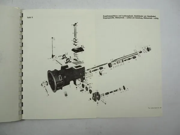 ZF A-208 Getriebe Bedienungsanleitung Wartung Ersatzteilliste 1968