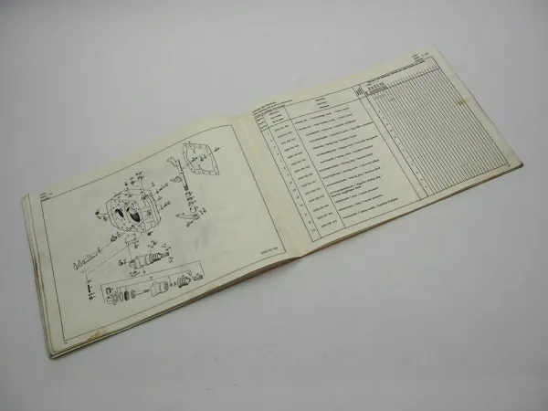 ZF AK 6-65 Allklauen Getriebe mit GV 80 & NMV 80/1 Ersatzteilliste MAN 04/1979
