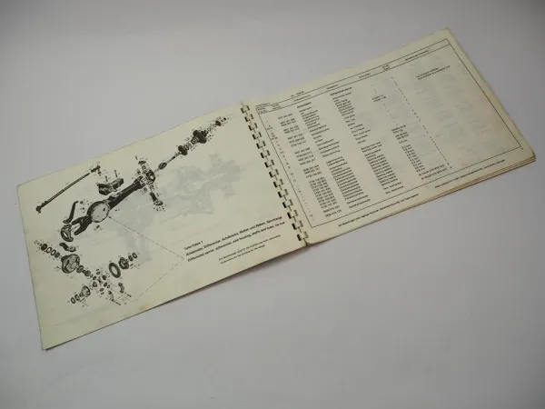 ZF AL-1550/B Lenkachse Steering Axle Ersatzteilliste Deutz Parts List 1976