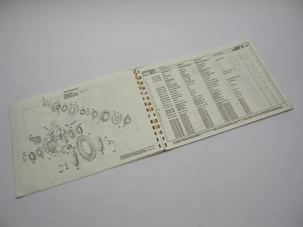 ZF AP-17/R/S Planeten Achse Ersatzteilliste MF Hanomag Frisch Benati Cogema 80