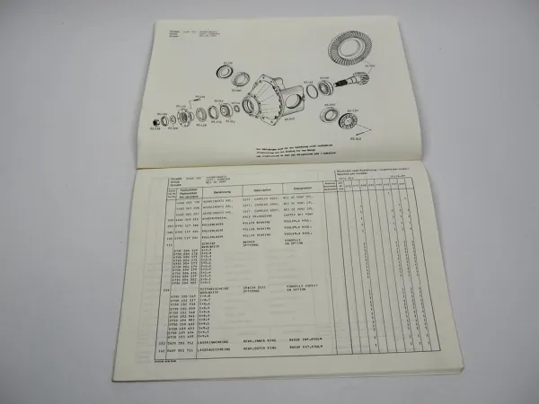 ZF AP-407 Planeten Achse Ersatzteilliste Hanomag Liebherr Parts List 06/88